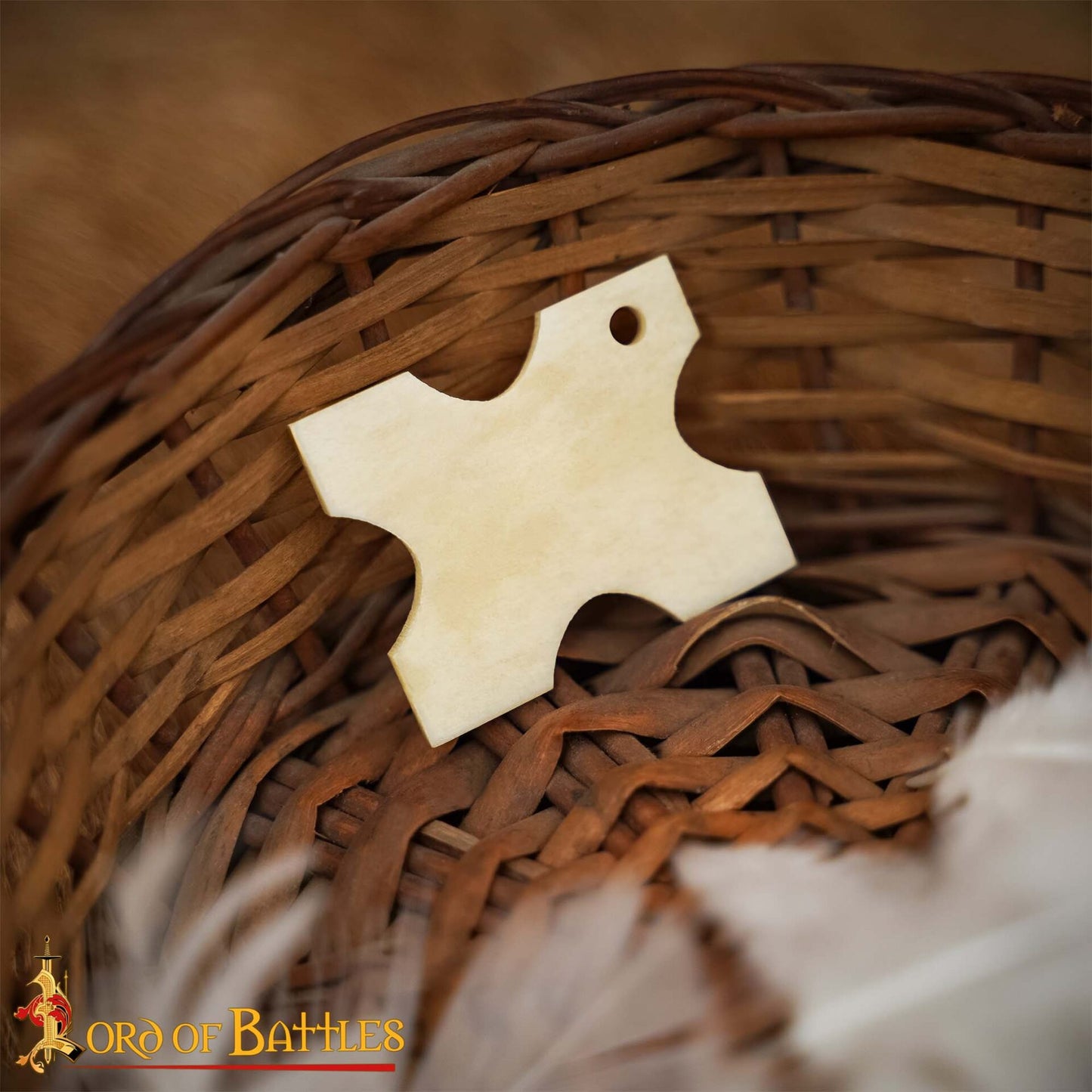 Enrollador de Hilo Vikingo de Hueso de Buey Pulido - Herramienta Tradicional Nórdica para Hilos - Imagen 2