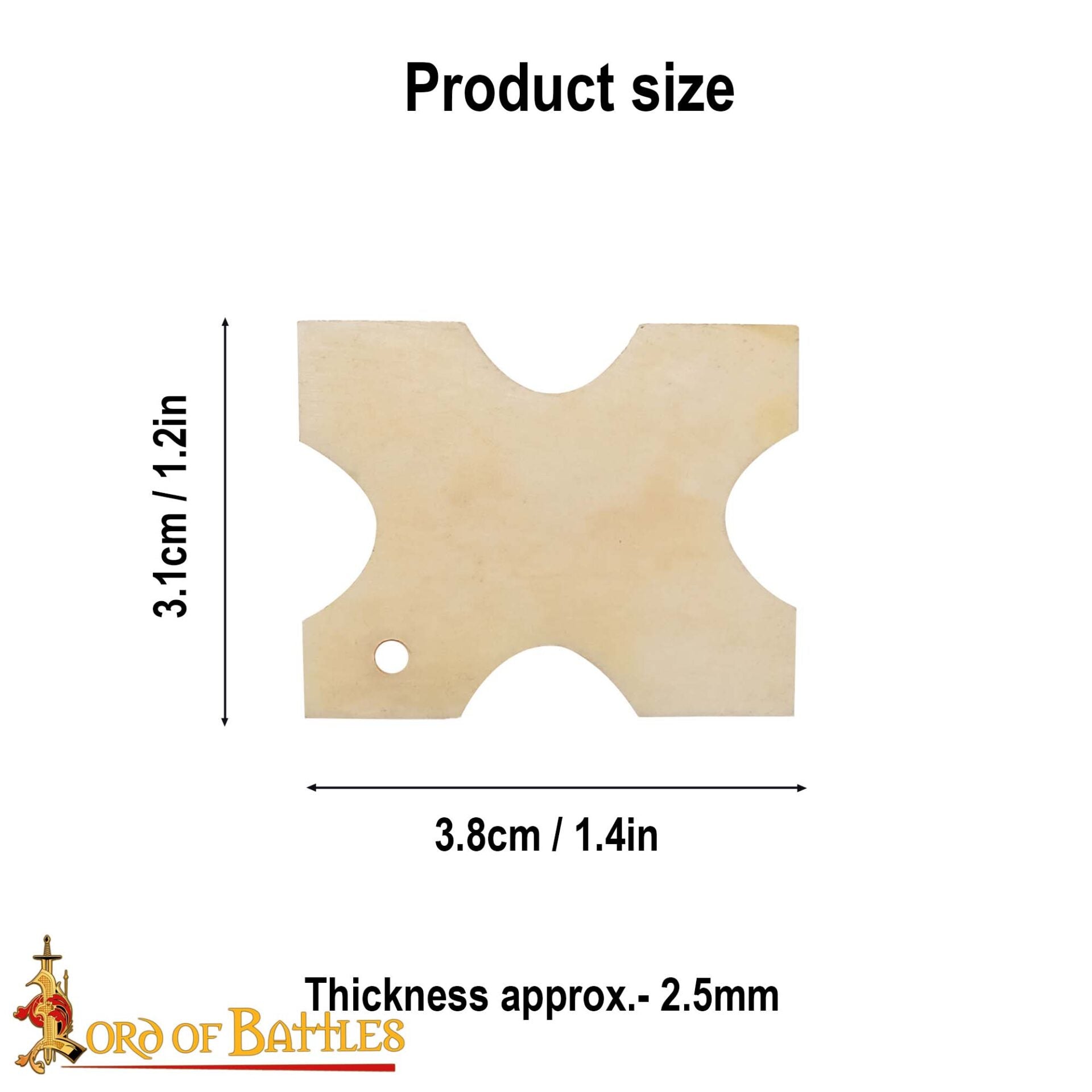 Enrollador de Hilo Vikingo de Hueso de Buey Pulido - Herramienta Tradicional Nórdica para Hilos - Imagen 3