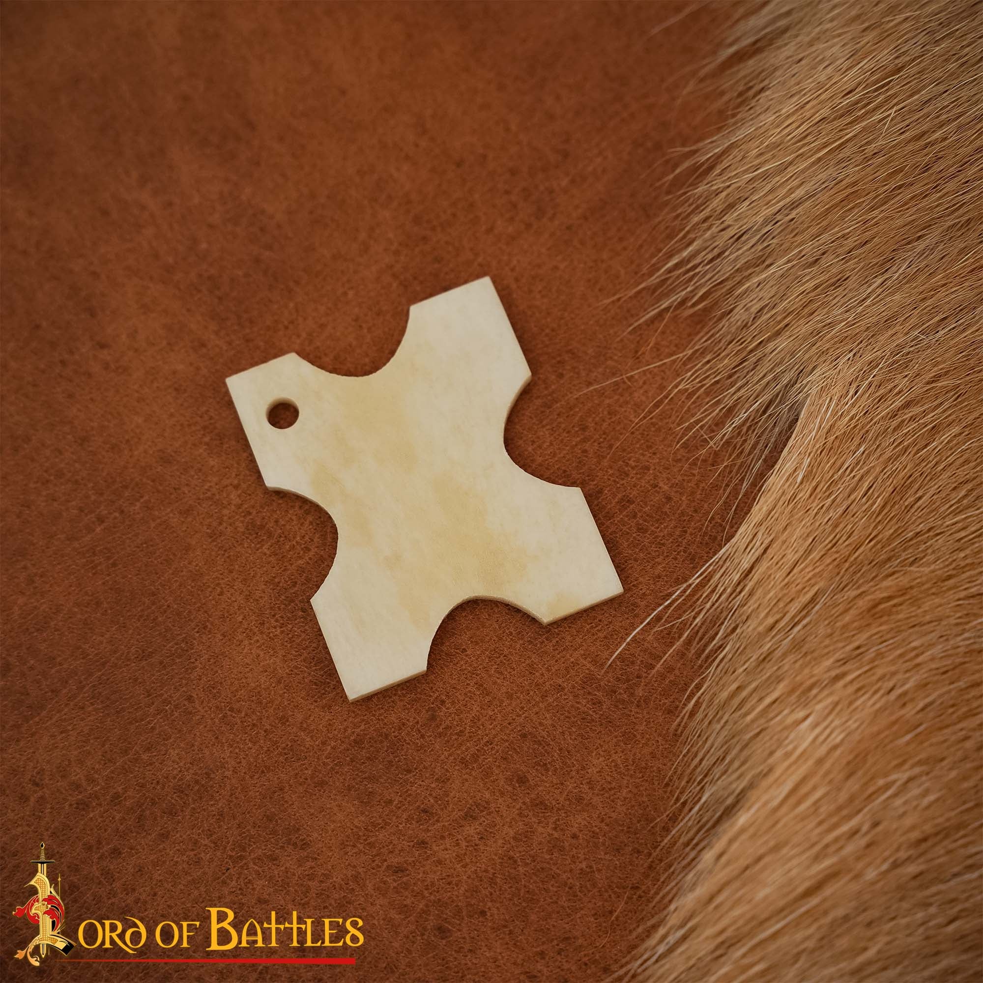 Enrollador de Hilo Vikingo de Hueso de Buey Pulido - Herramienta Tradicional Nórdica para Hilos - Imagen 1