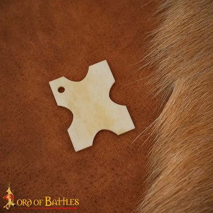 Enrollador de Hilo Vikingo de Hueso de Buey Pulido - Herramienta Tradicional Nórdica para Hilos - Imagen 1