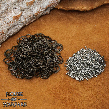 Kit de Correo de Anillas Sueltas - Anillas Redondas Remachadas de Acero Dulce, 8 Mm de Diámetro Interior, Calibre 18 - Imagen 11