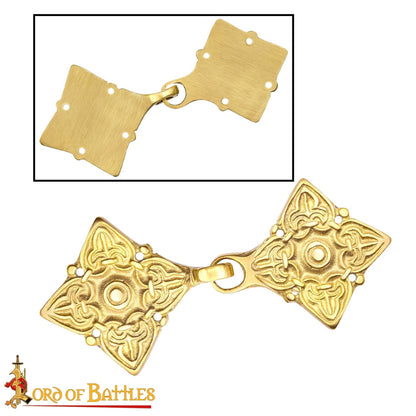 Broche de Latón Fundido para Caftán o Capa Vikinga / Rusa Histórica - Imagen 5