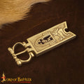 Hebilla Medieval de Latón con Cardo Cerrado - Accesorio para Cinturón Macizo - Imagen 1