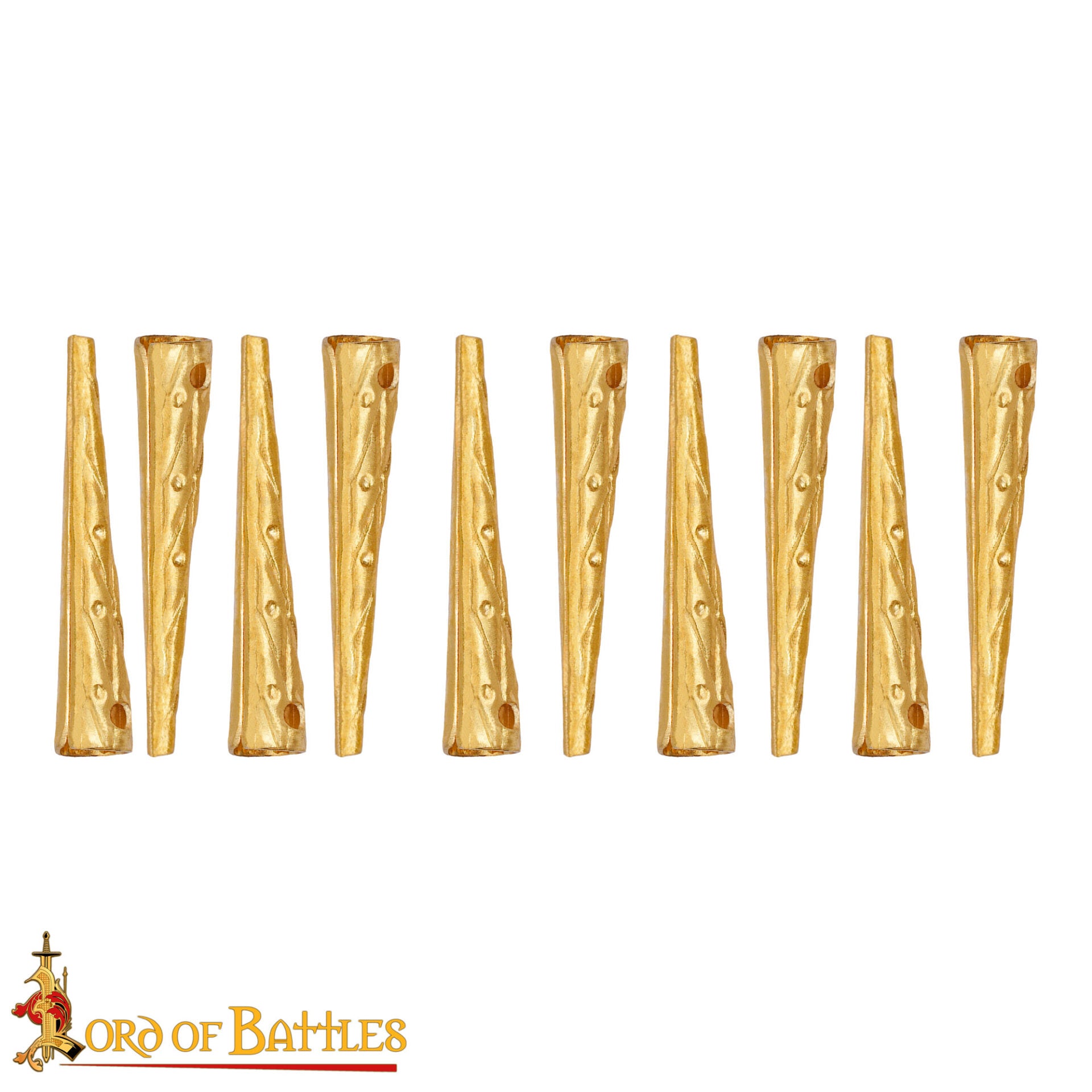 Aiglets de Latón - Juego de 10 Aiglets Medievales de Latón Macizo - Imagen 2