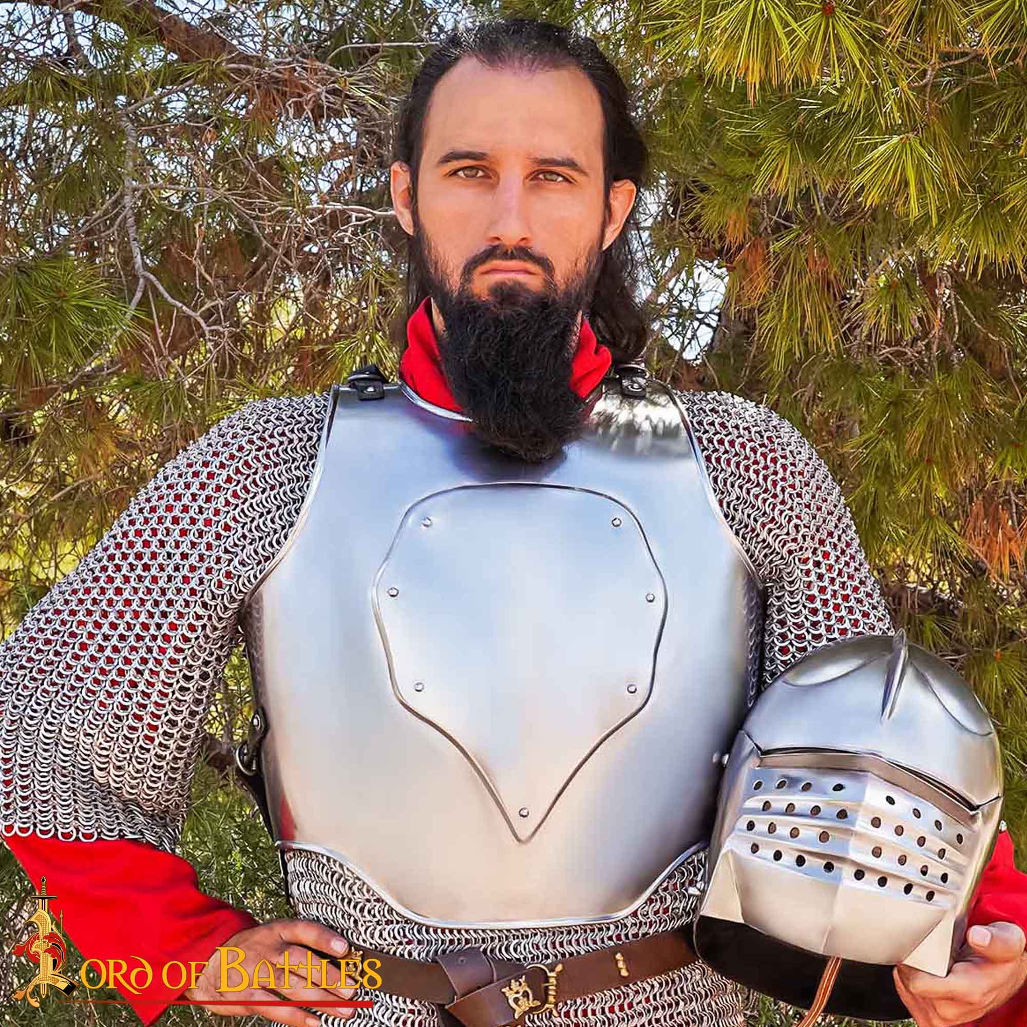 Coraza Corta Medieval de Acero - Imagen 1