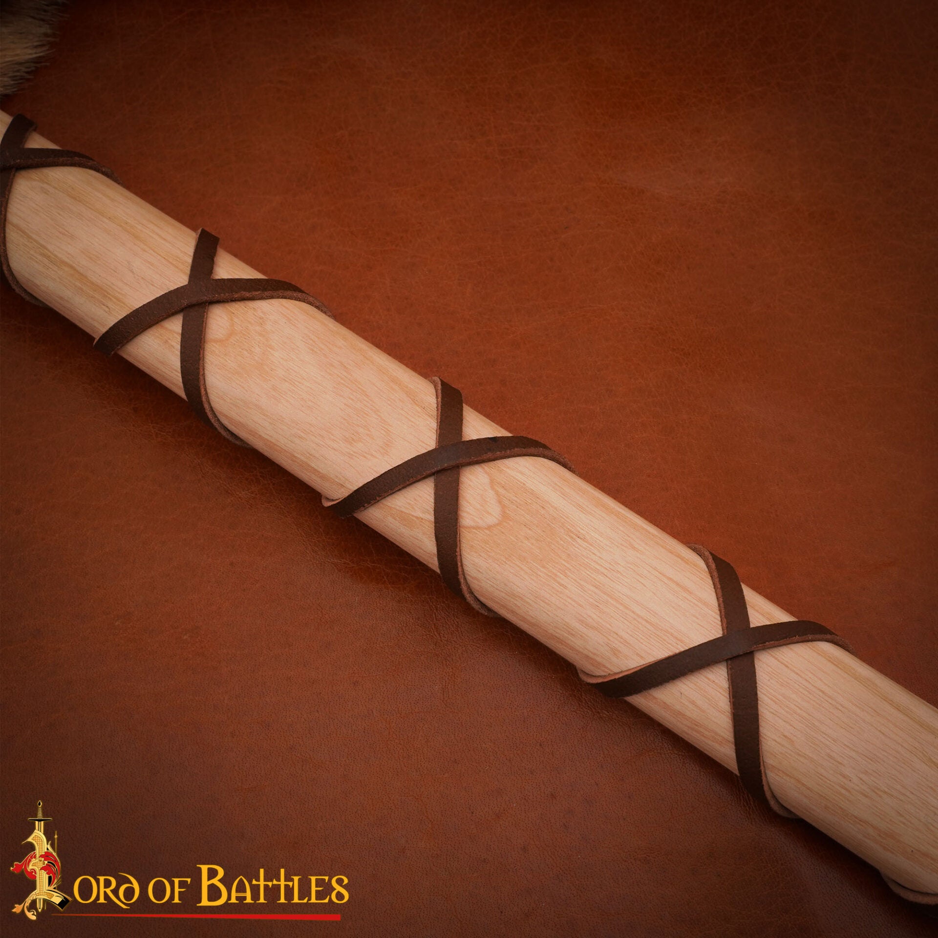 Hacha de Doble Hoja con Mango de Madera de Fresno - Medieval - Imagen 9