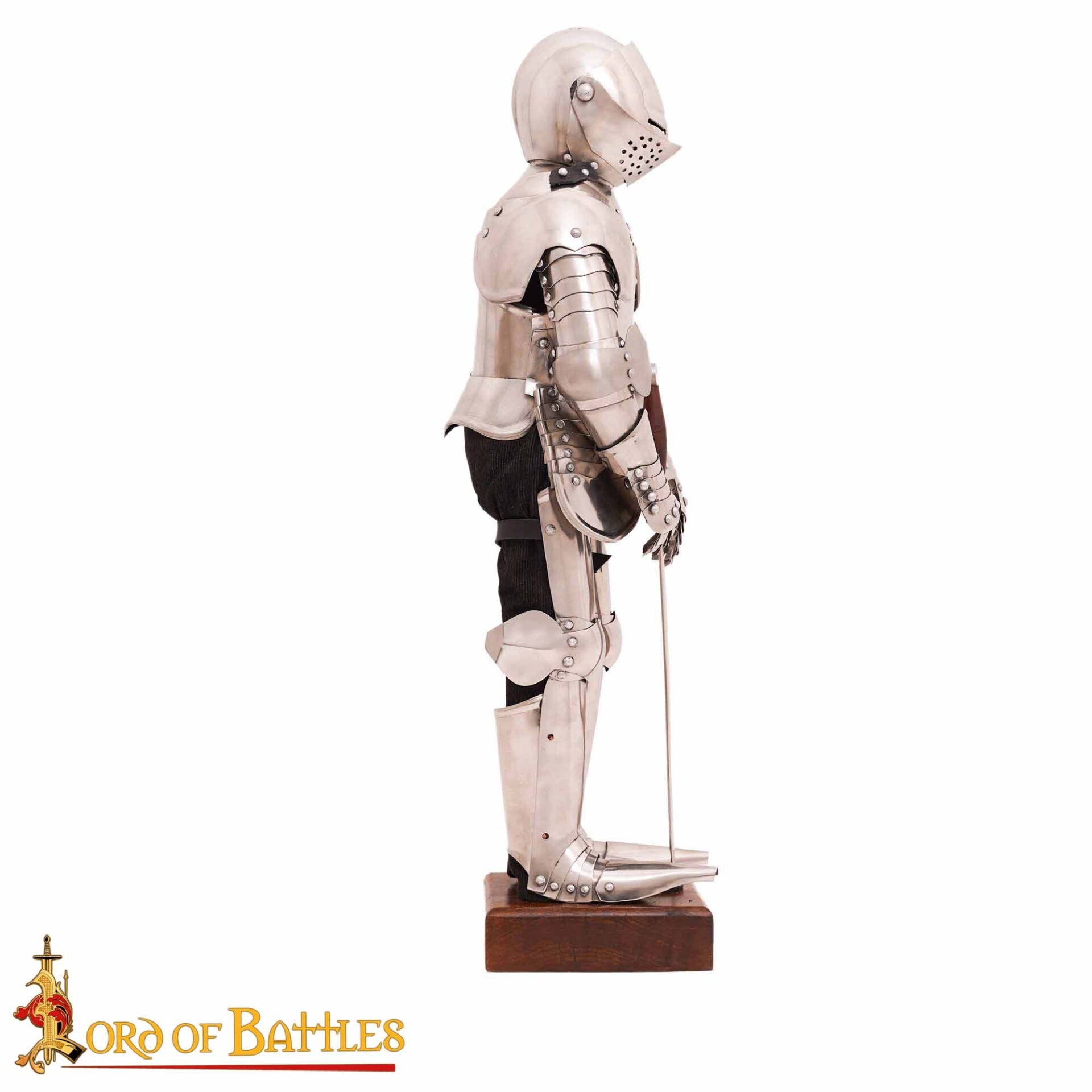 Armadura de Caballero en Miniatura - Acero Inoxidable Pulido - Calibre 22 - Imagen 5