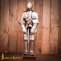 Armadura de Caballero en Miniatura - Acero Inoxidable Pulido - Calibre 22 - Imagen 1