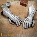 Guanteletes Medievales / Góticos de Caballero de Acero Calibre 18 - Imagen 1