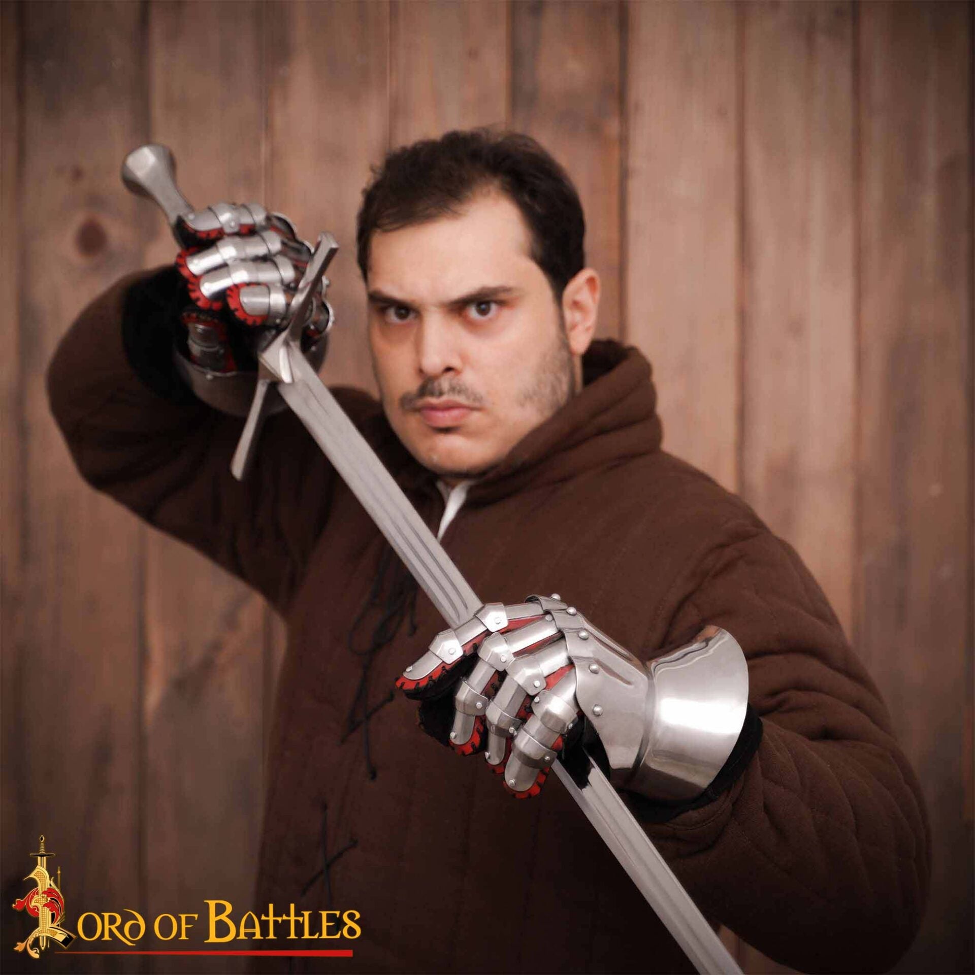 Guanteletes Medievales de Reloj de Arena del Siglo Xiv - Guantes de Caballero Articulados de Acero de Calibre 16 - Auténtica Armadura Gótica de Protección para las Manos - Imagen 5