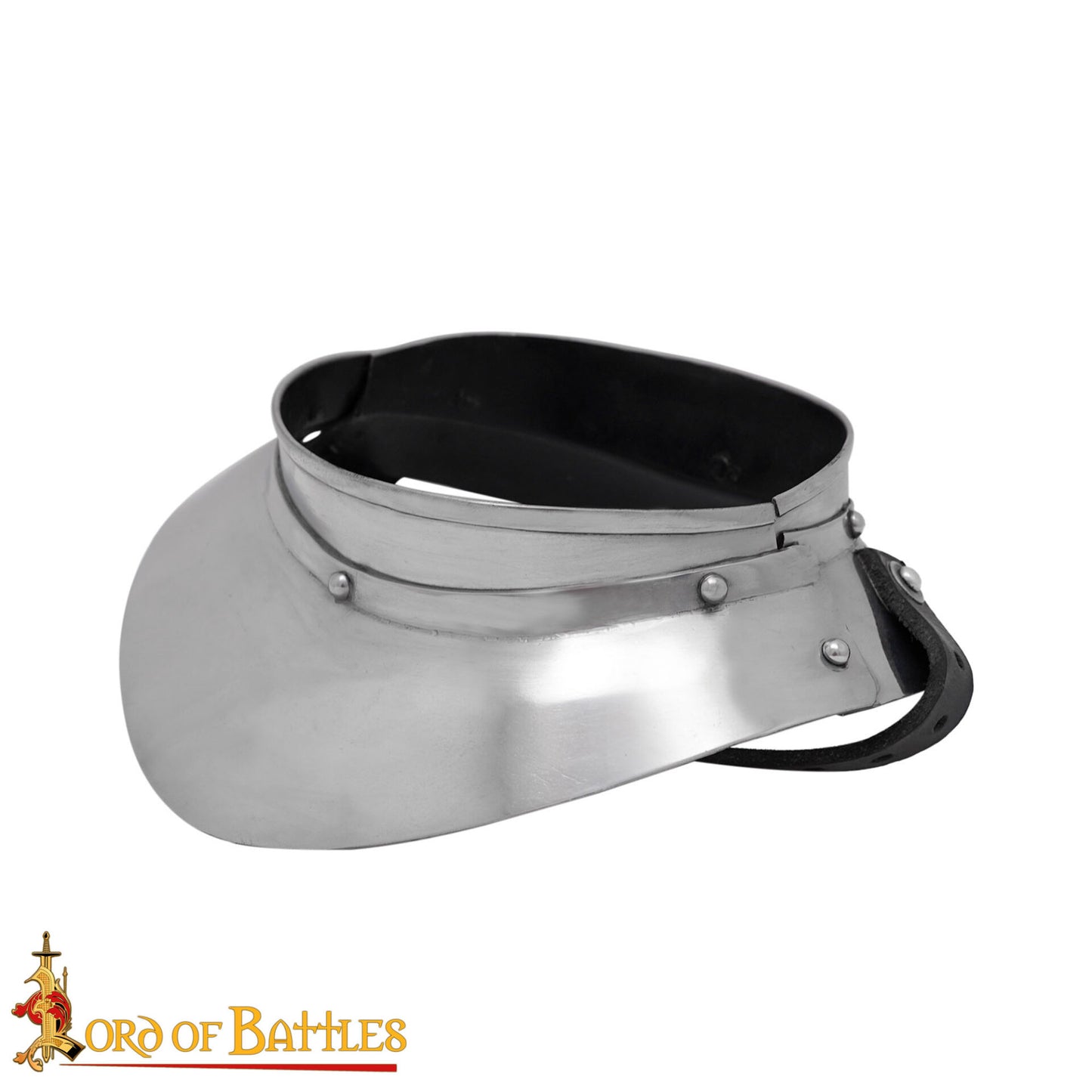 Renaissance Lady Conquistador Gorget Pequeño de Acero Calibre 16 - Imagen 4