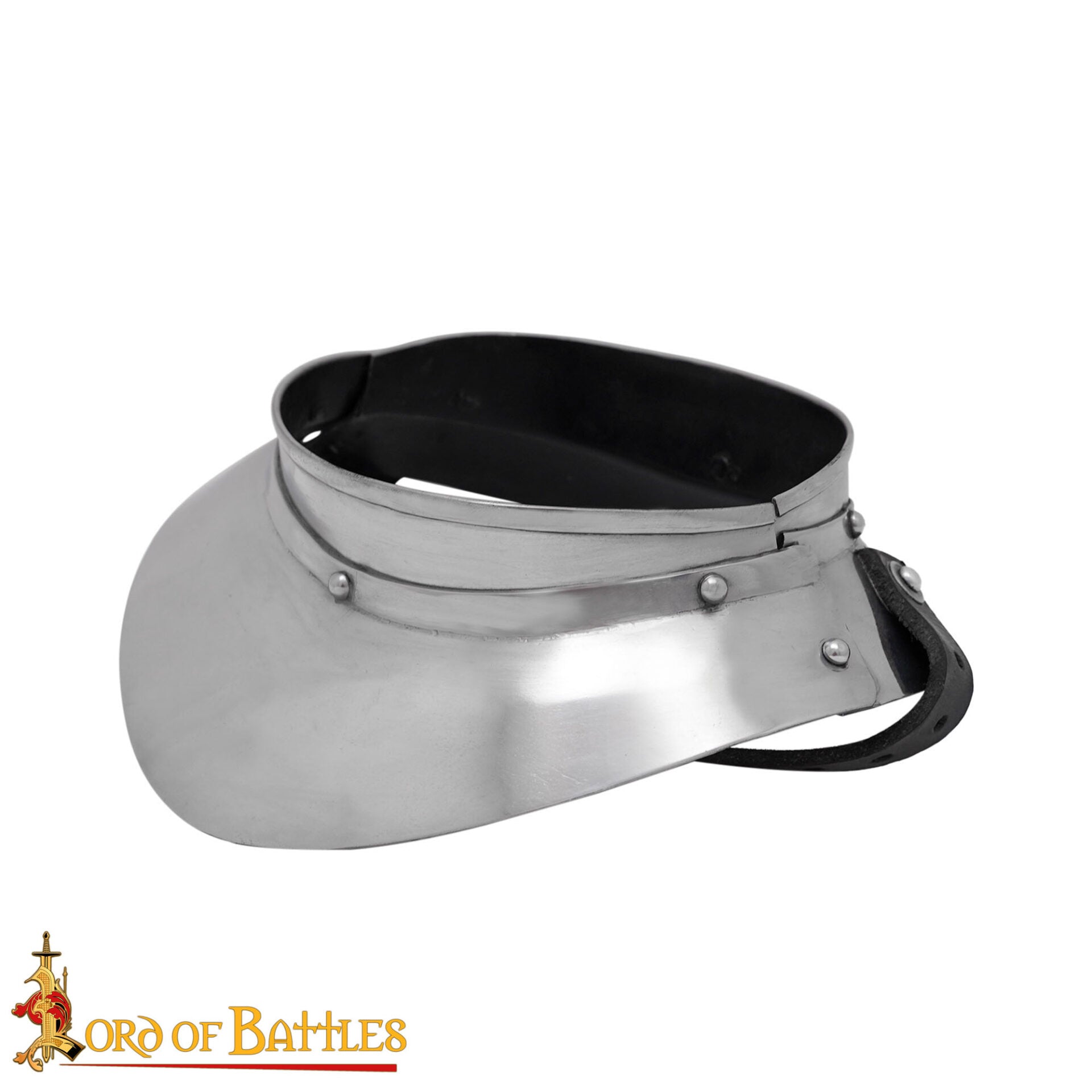 Renaissance Lady Conquistador Gorget Pequeño de Acero Calibre 16 - Imagen 4