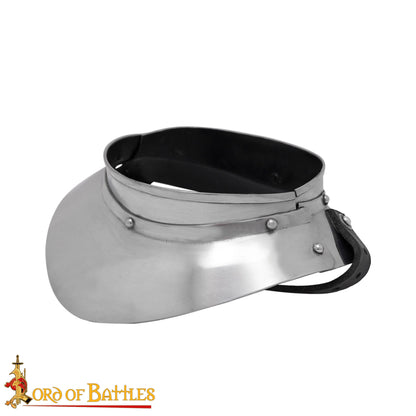 Renaissance Lady Conquistador Gorget Pequeño de Acero Calibre 16 - Imagen 4