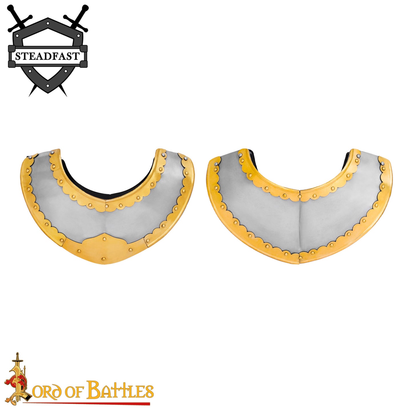 Húsar Gorget Armadura de Placas con Latón de Calibre 16 - Imagen 4
