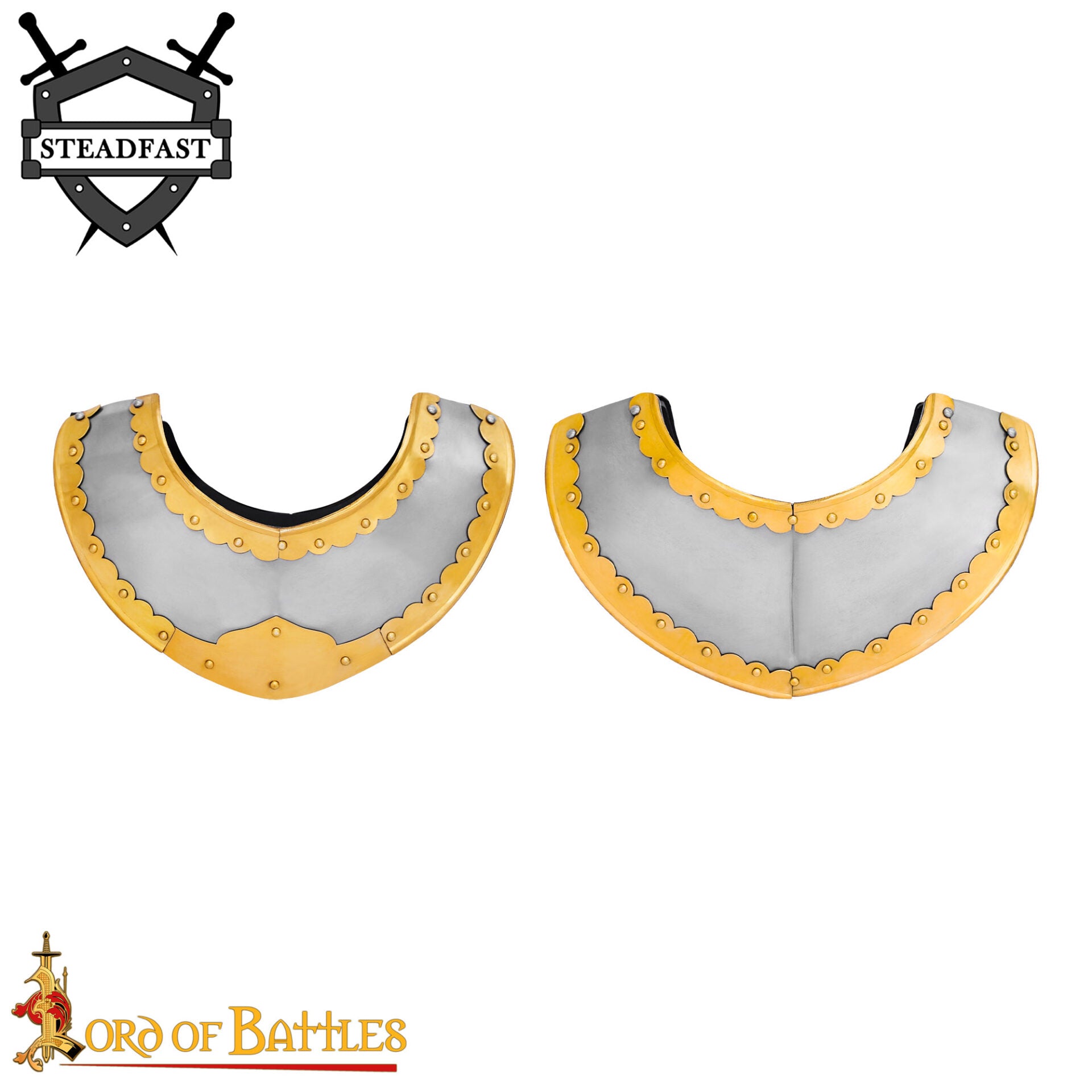 Húsar Gorget Armadura de Placas con Latón de Calibre 16 - Imagen 4