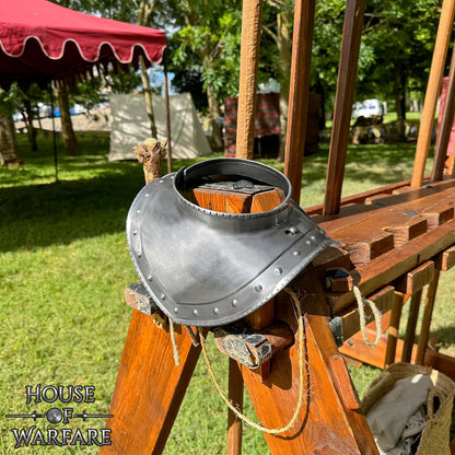 15o - 16o Siglo Acero Cuello Gorget Medieval Cuello Placa Armadura para Soldados - Imagen 14