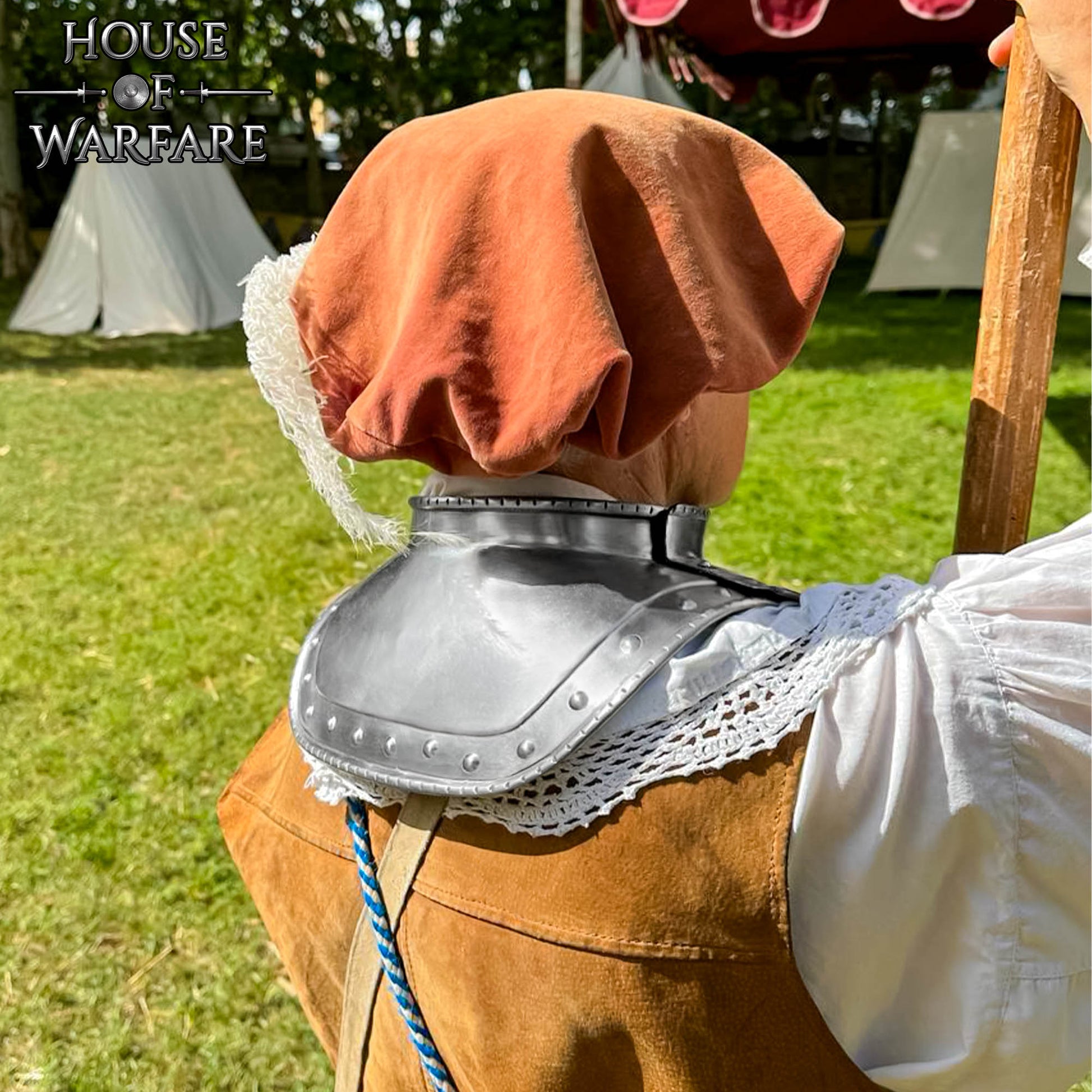 15o - 16o Siglo Acero Cuello Gorget Medieval Cuello Placa Armadura para Soldados - Imagen 16