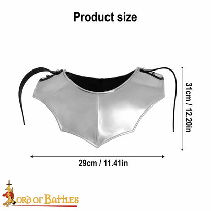 Gorget de Acero Medieval de Caballero Vengador - Imagen 3