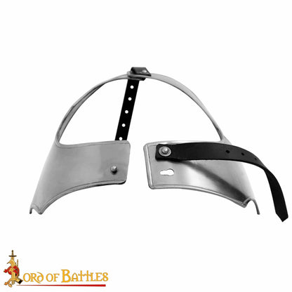 Gorget de Acero Medieval de Caballero Vengador - Imagen 4
