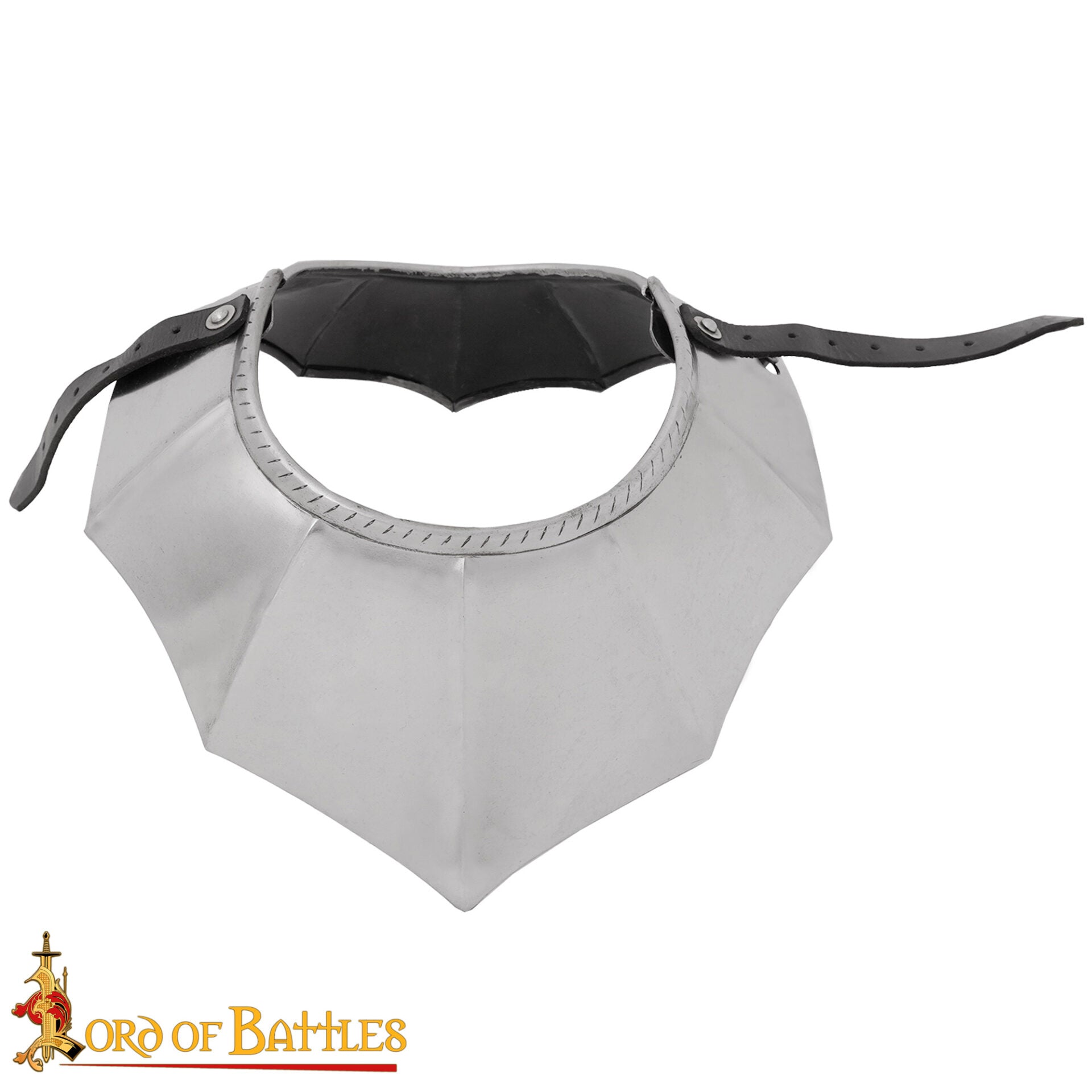 Gorget Caballero Gótico con Bordes Estriados y Diseño de Cuerda Calibre 16 - Imagen 4