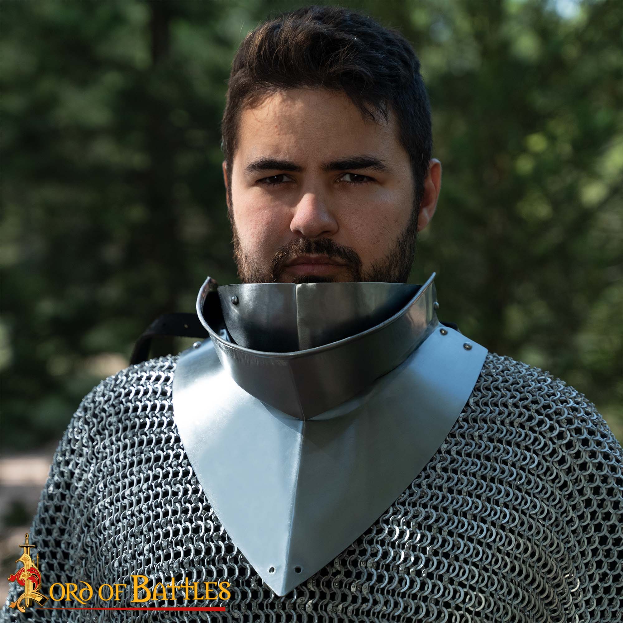 Gorget Medieval del Siglo Xv con Bevor Calibre 16 - Imagen 5