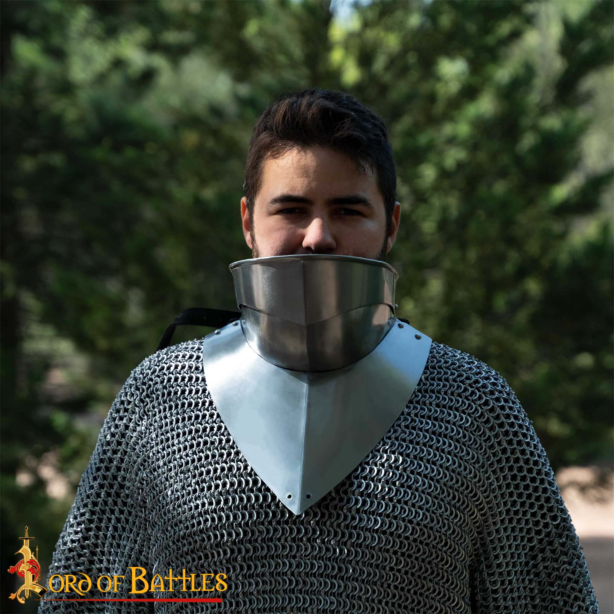 Gorget Medieval del Siglo Xv con Bevor Calibre 16 - Imagen 1