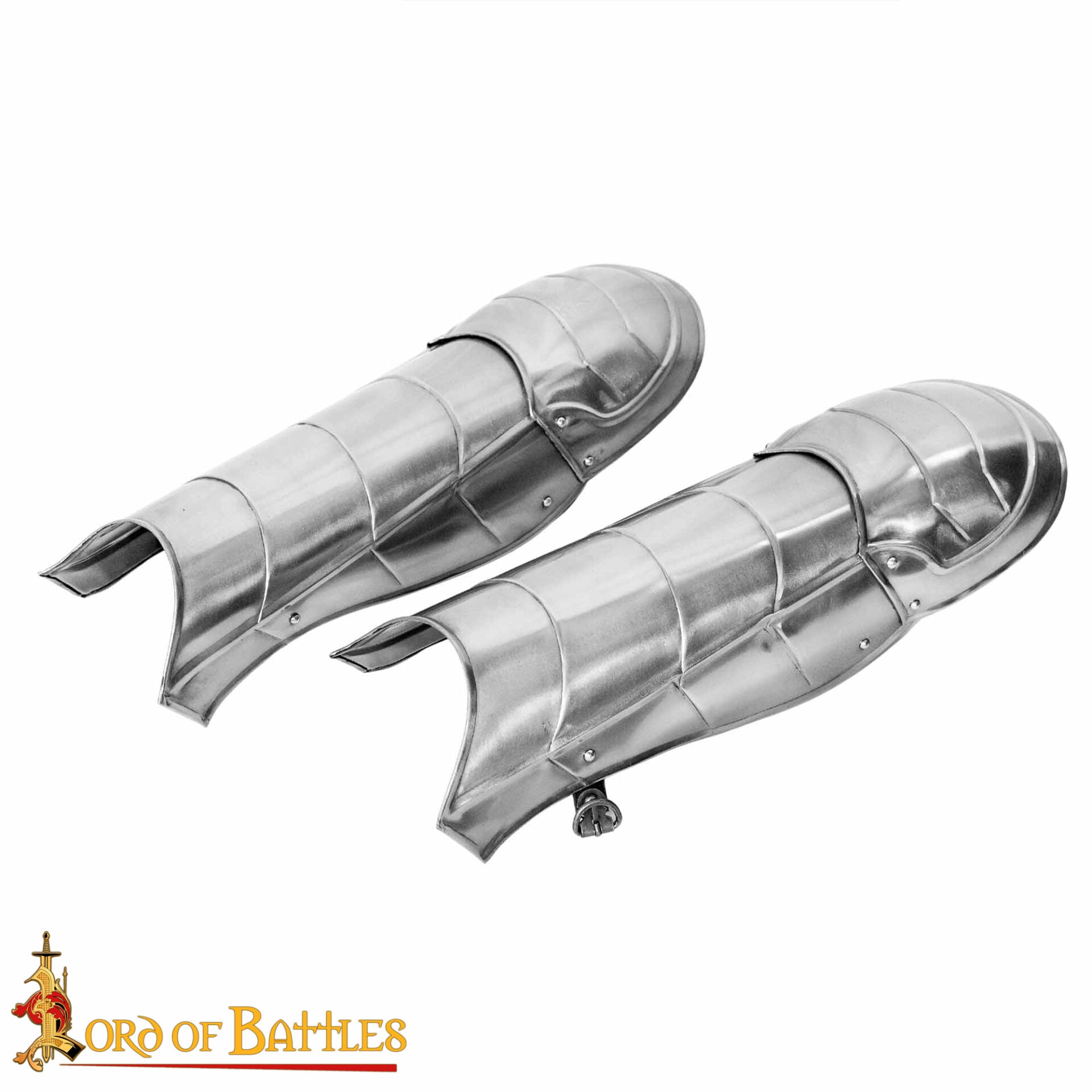 Grebas de Acero Dark Knight con Poleyns / Rodilleras Incluidas Calibre 18 - Imagen 4