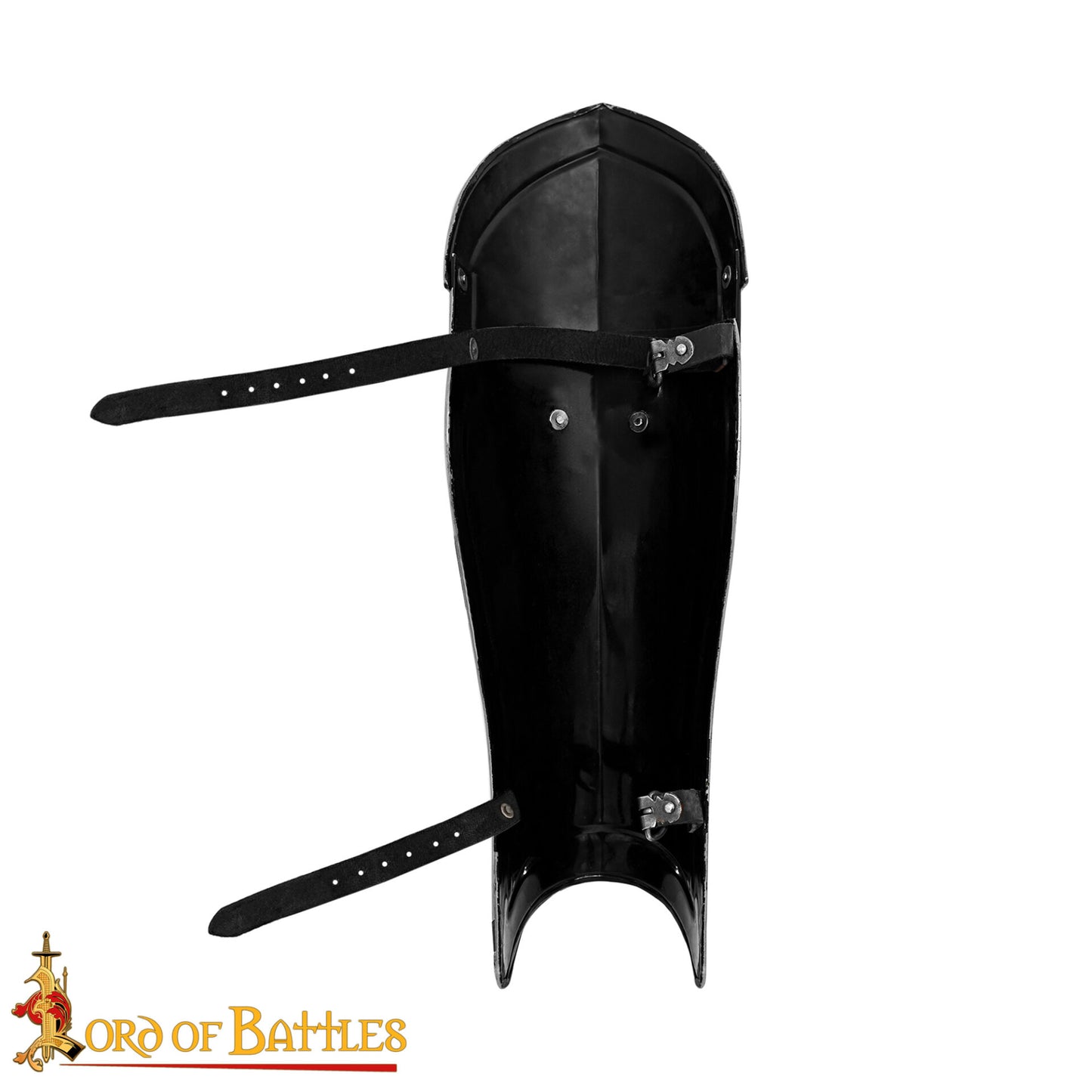 Armadura Gótica de Piernas con Rodilleras del Siglo Xv - Grebas de Acero para Larp Calibre 18 - Imagen 5