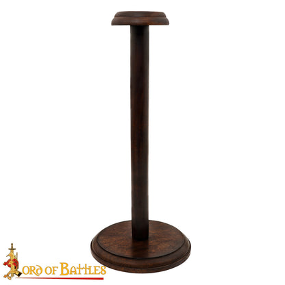 Soporte de Madera Desmontable Hecho a Mano para Cascos con o sin Aventail - Imagen 4