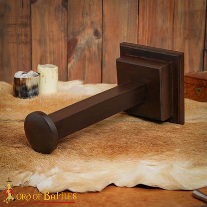Soporte de Madera Auténtica Hecho a Mano para Cascos con o sin Aventail - Imagen 7