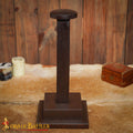 Soporte de Madera Auténtica Hecho a Mano para Cascos con o sin Aventail - Imagen 1
