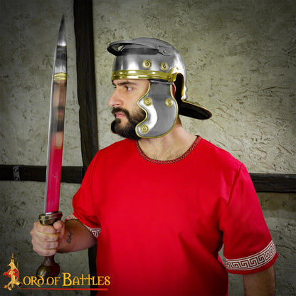 Casco de Acero de Legionario del Antiguo Imperio Romano - Imagen 2