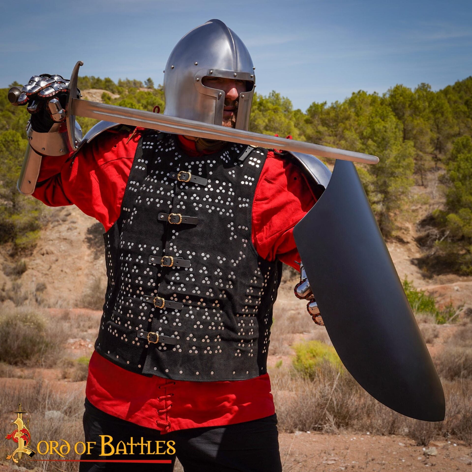 Casco Barbute Italiano del Siglo Xv Calibre 16 - Imagen 2