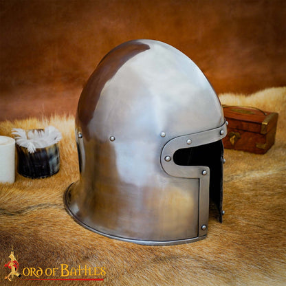 Casco Barbute Italiano del Siglo Xv Calibre 16 - Imagen 7