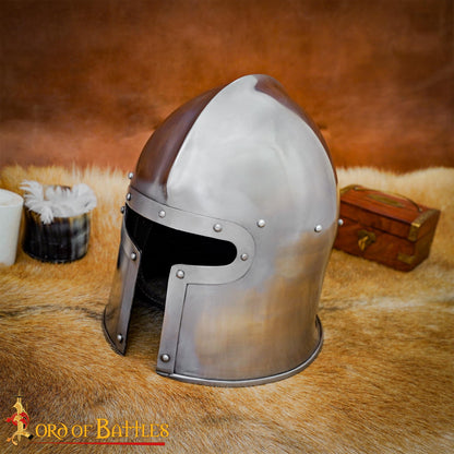 Casco Barbute Italiano del Siglo Xv Calibre 16 - Imagen 1