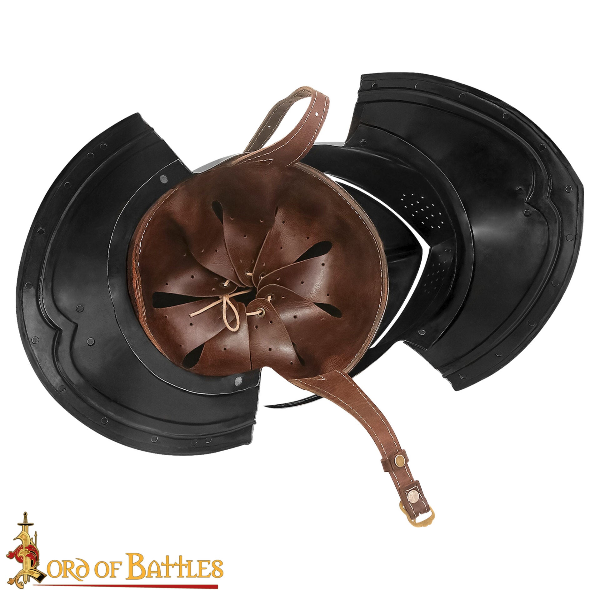 Casco Cerrado Renaissance con Visera Móvil Bevor Integrada Calibre 16 - Imagen 4