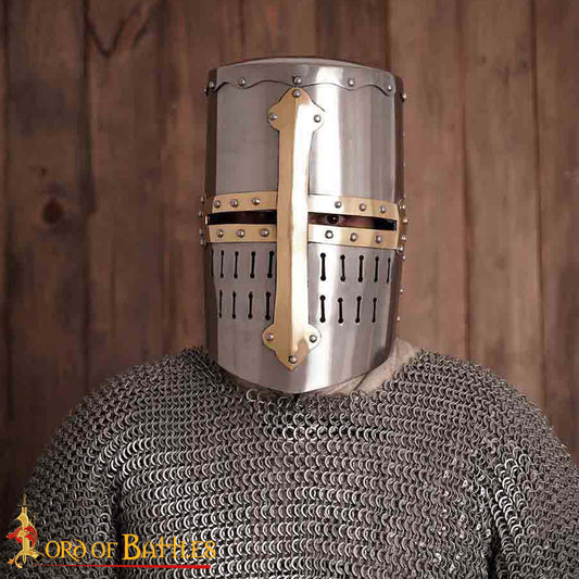 Gran Yelmo / Yelmo de Olla del Siglo Xiii, Calibre 16 - Imagen 1