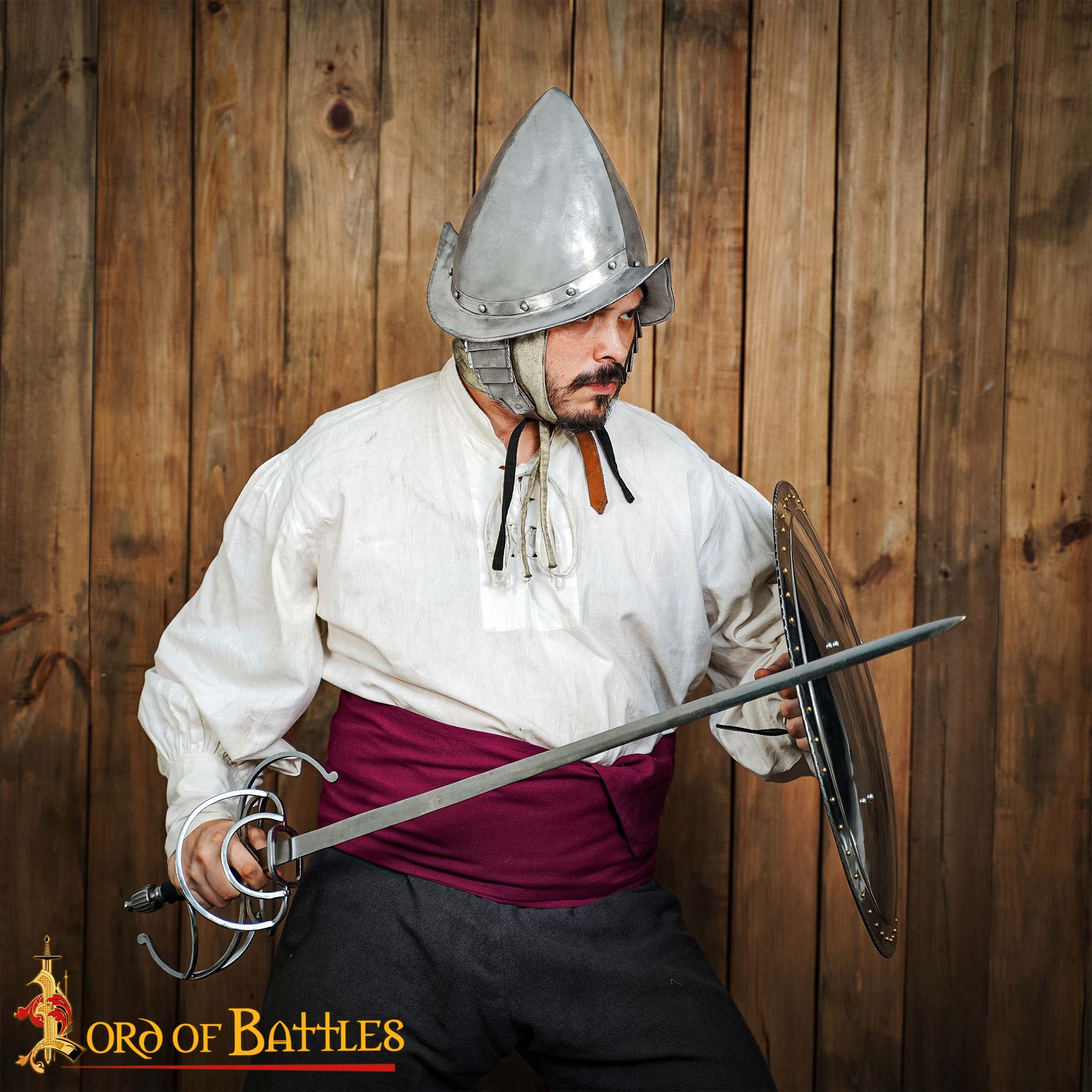 Casco de Morrión Español del Siglo Xvi de los Tercios Calibre 16 - Imagen 2