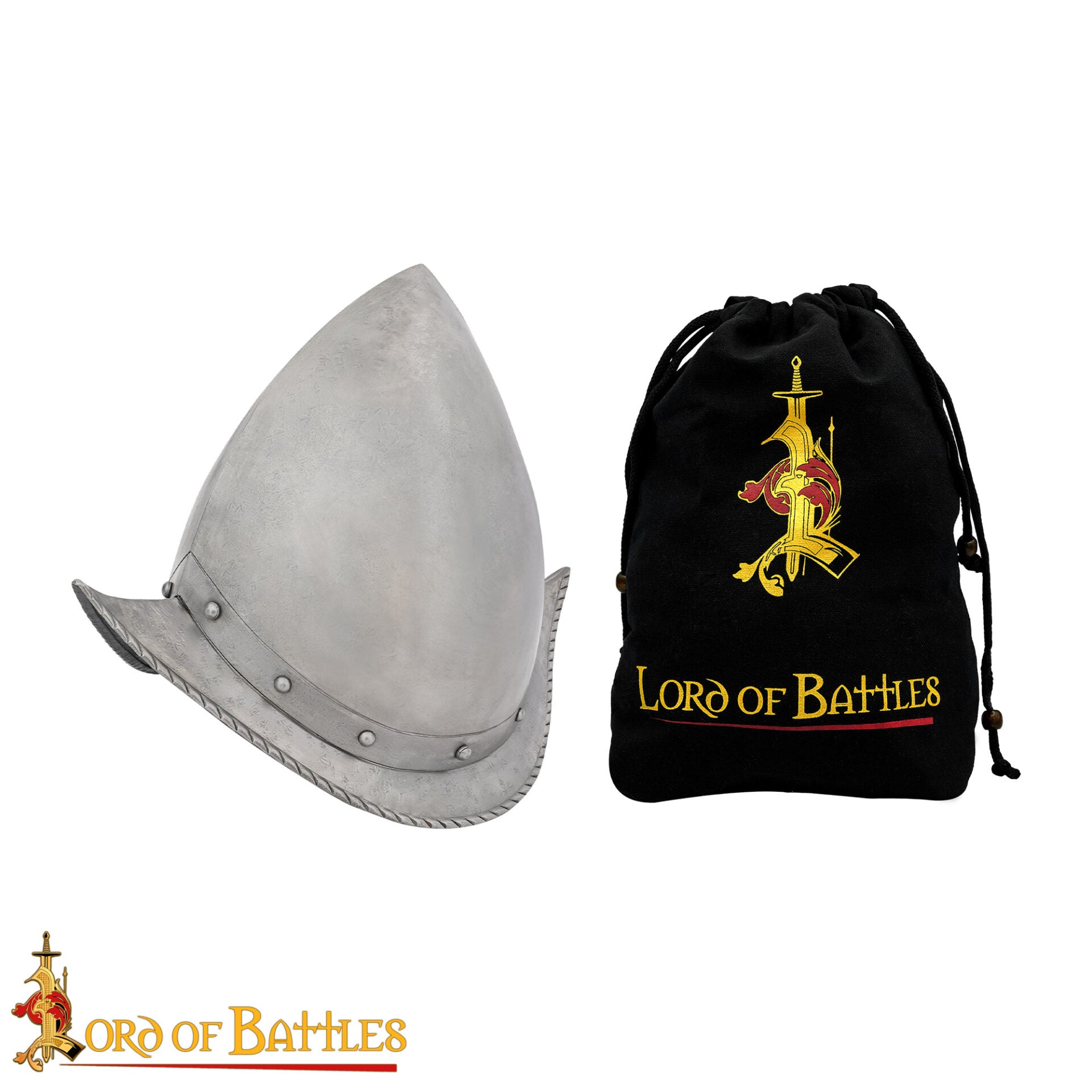 Casco de Morrión Español del Siglo Xvi de los Tercios Calibre 16 - Imagen 4