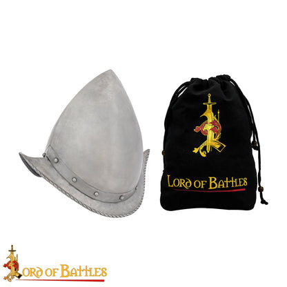 Casco de Morrión Español del Siglo Xvi de los Tercios Calibre 16 - Imagen 4