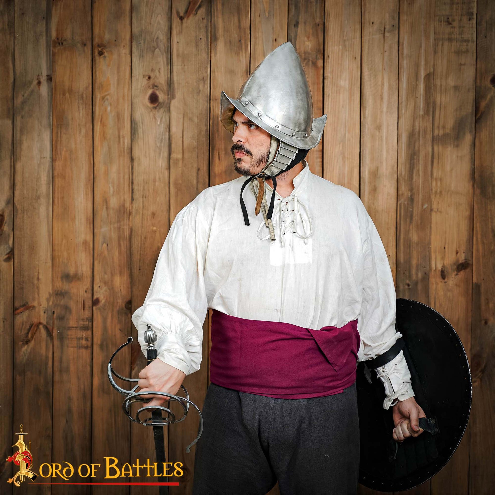 Casco de Morrión Español del Siglo Xvi de los Tercios Calibre 16 - Imagen 6