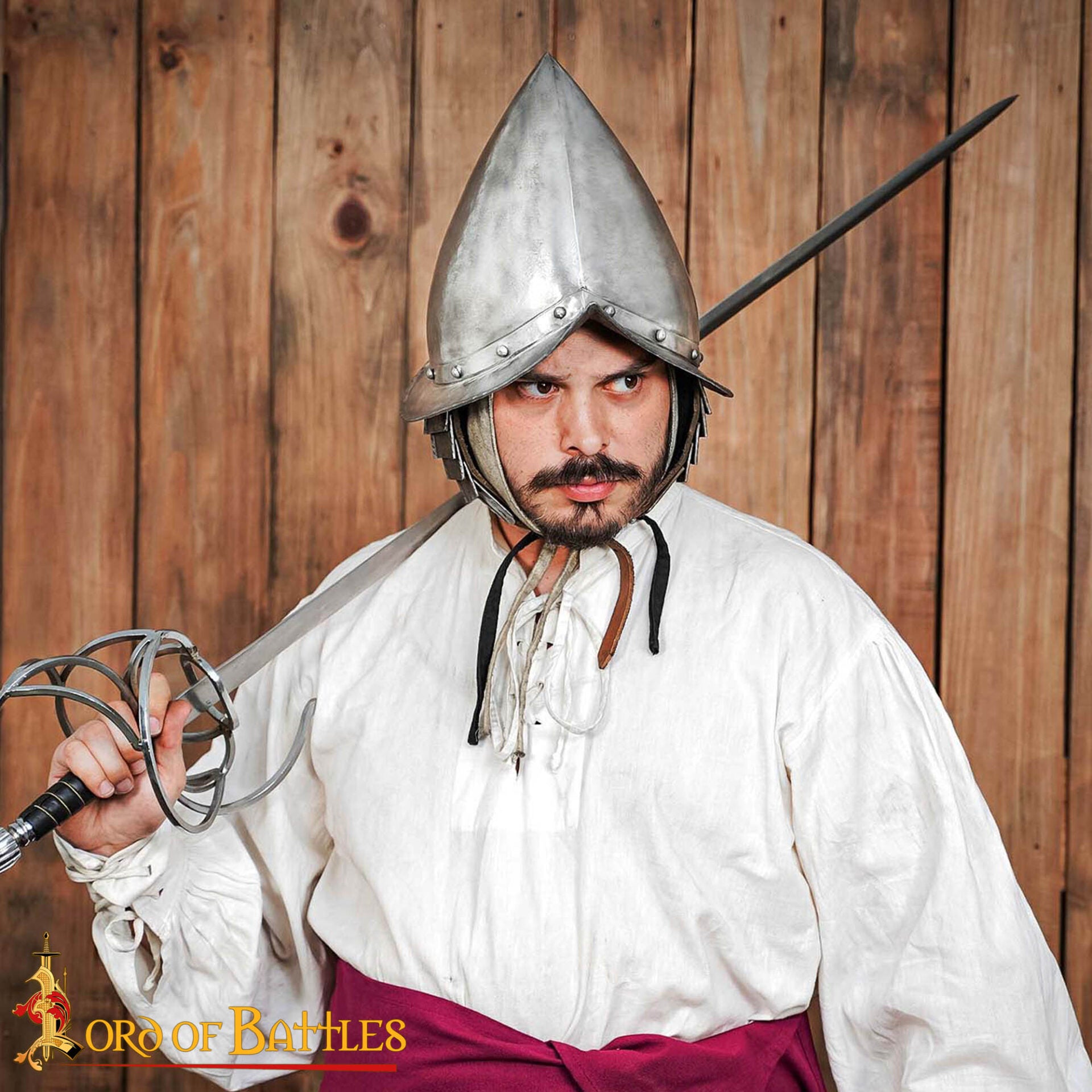 Casco de Morrión Español del Siglo Xvi de los Tercios Calibre 16 - Imagen 1