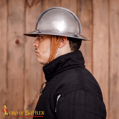 Sombrero Medieval de Infantería de Acero Calibre 18 / Sombrero de Guerra - Imagen 6