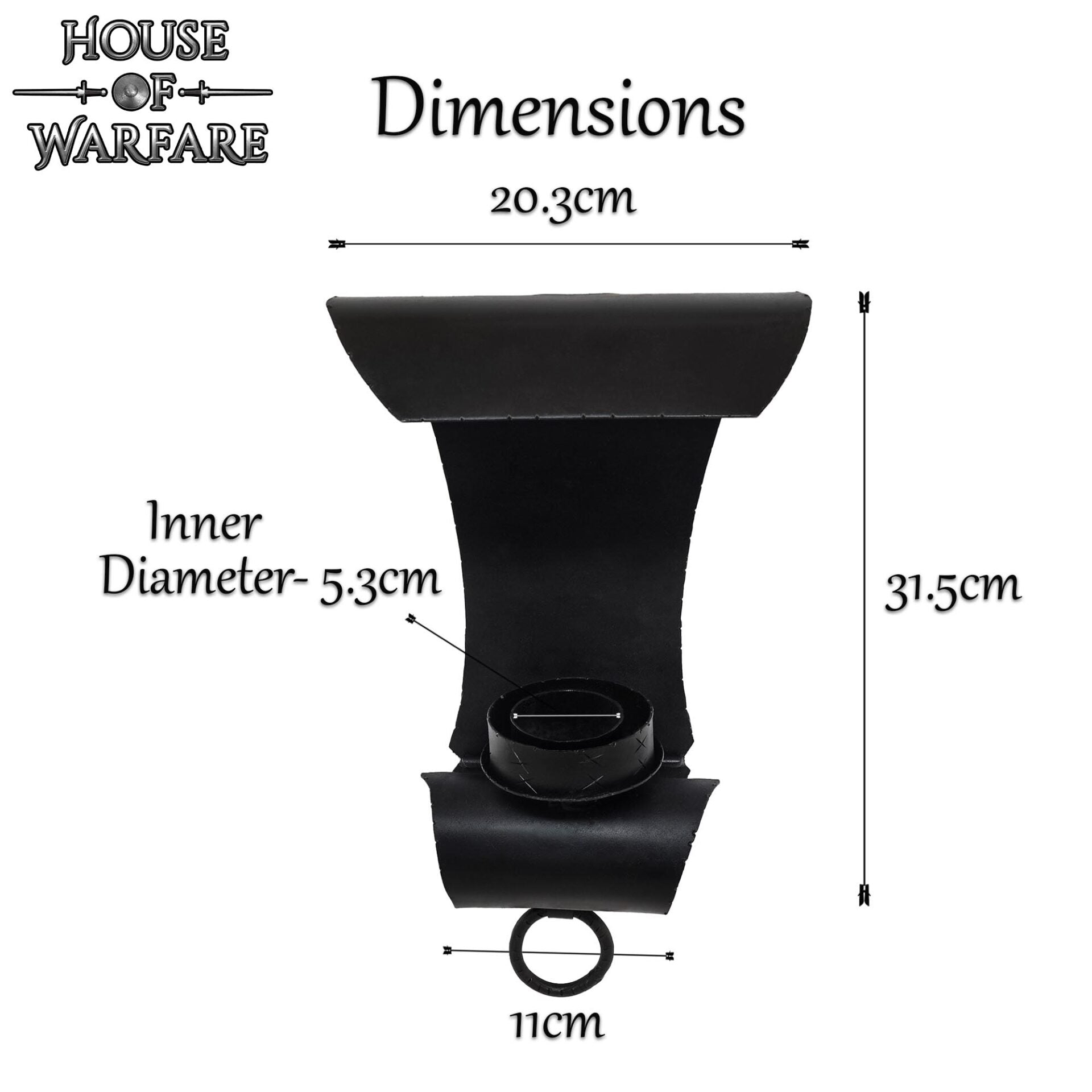 Vela Medieval de Hierro Forjado a Mano con Voluta para Montaje en Pared - Imagen 3