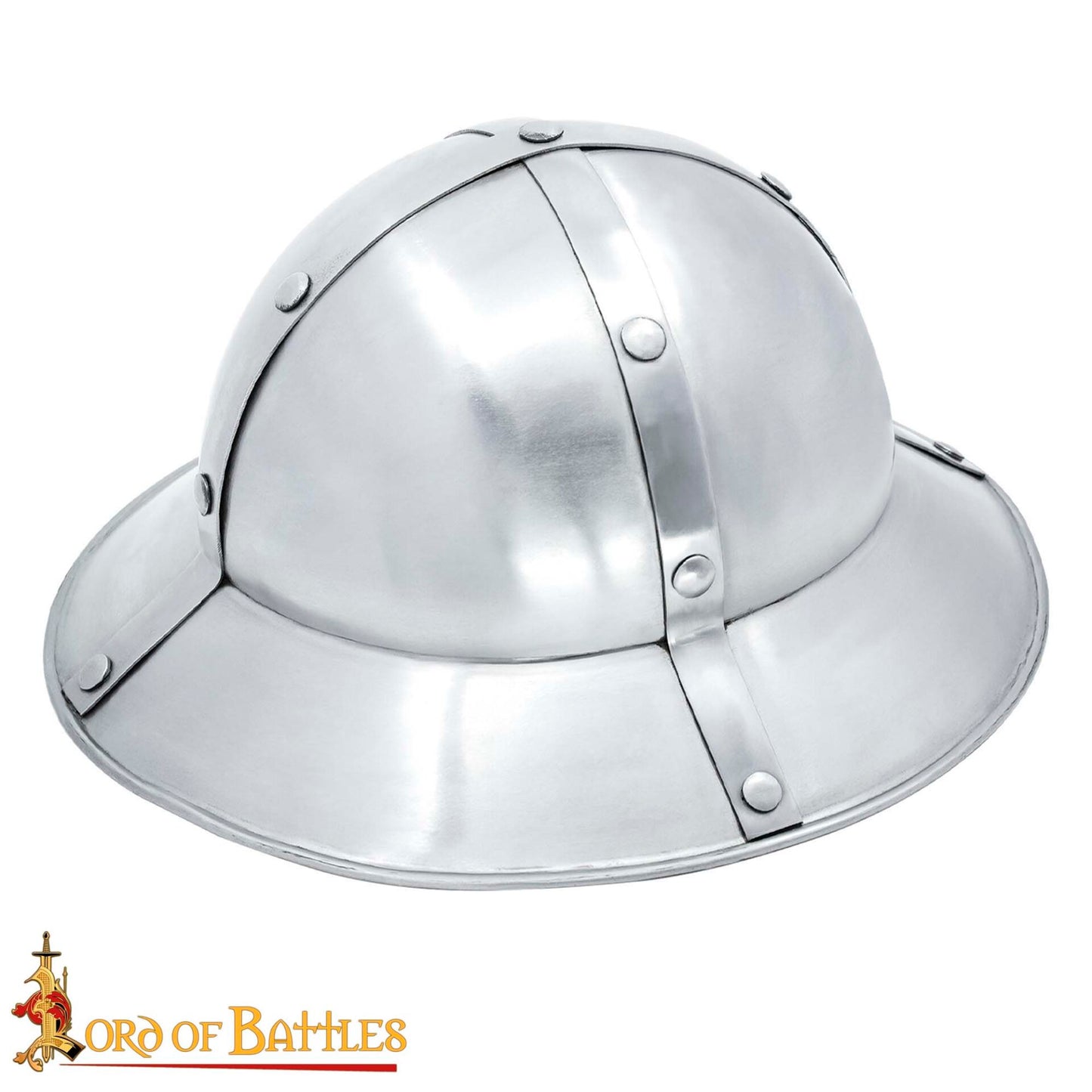 Casco de Infantería del Siglo Xiii-xiv con Forro de Cuero Calibre 16 - Imagen 4