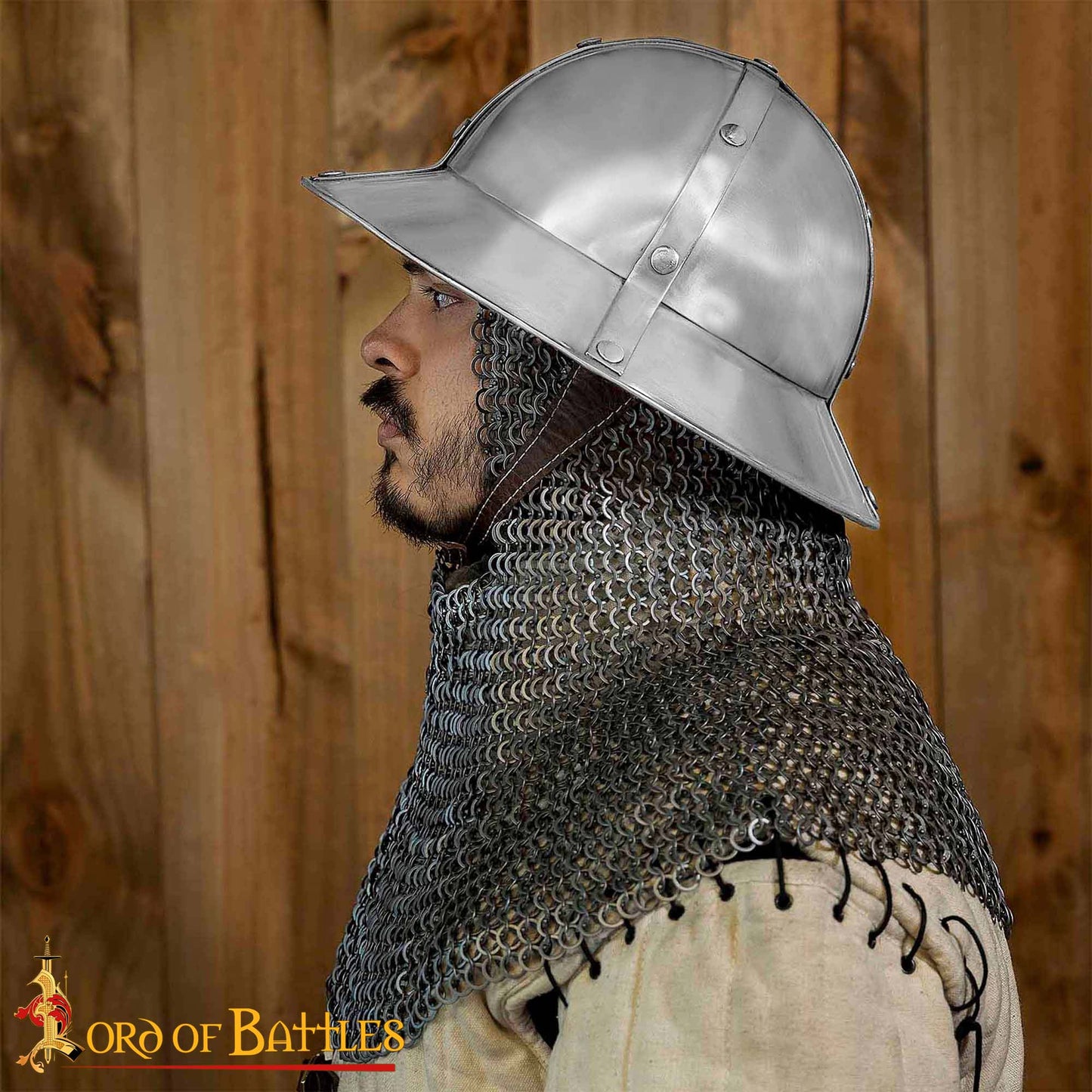 Casco de Infantería del Siglo Xiii-xiv con Forro de Cuero Calibre 16 - Imagen 6