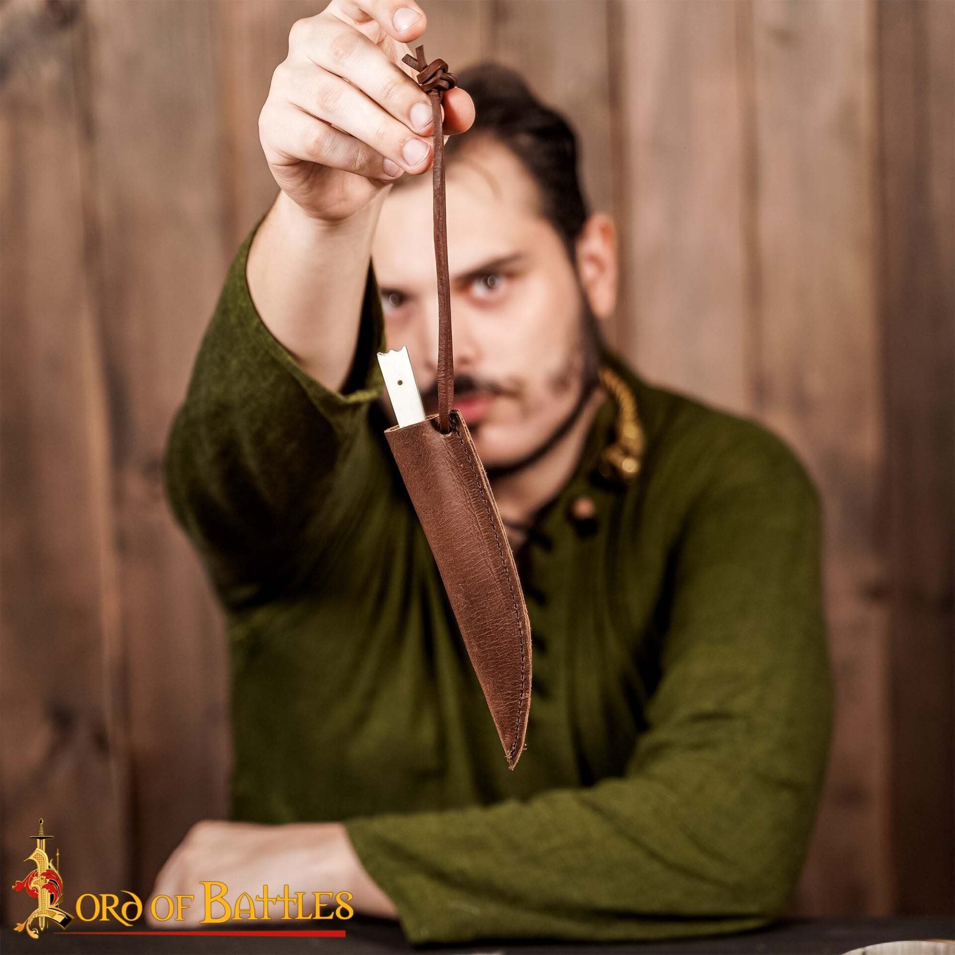 Cuchillo Vikingo de Acero Inoxidable con Mango de Hueso - Imagen 2