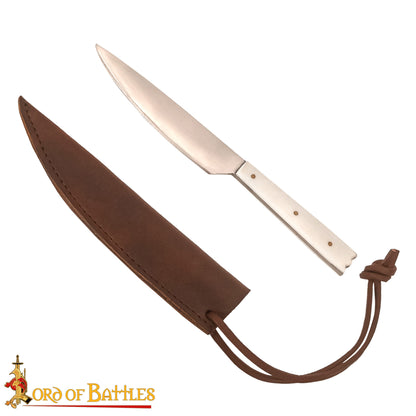 Cuchillo Vikingo de Acero Inoxidable con Mango de Hueso - Imagen 4