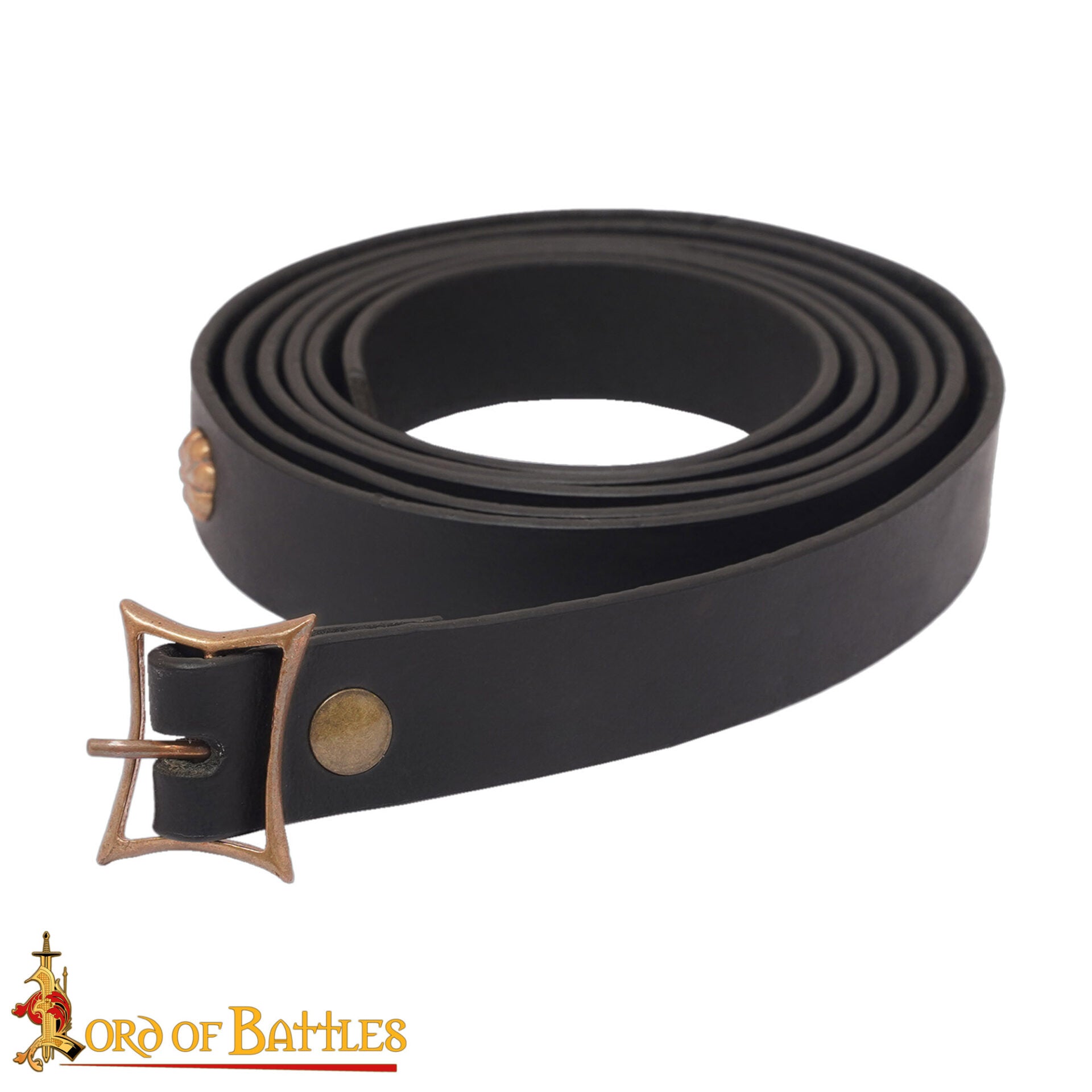 Cinturón Altomedieval con Hebilla Rectangular de Bronce - Imagen 4