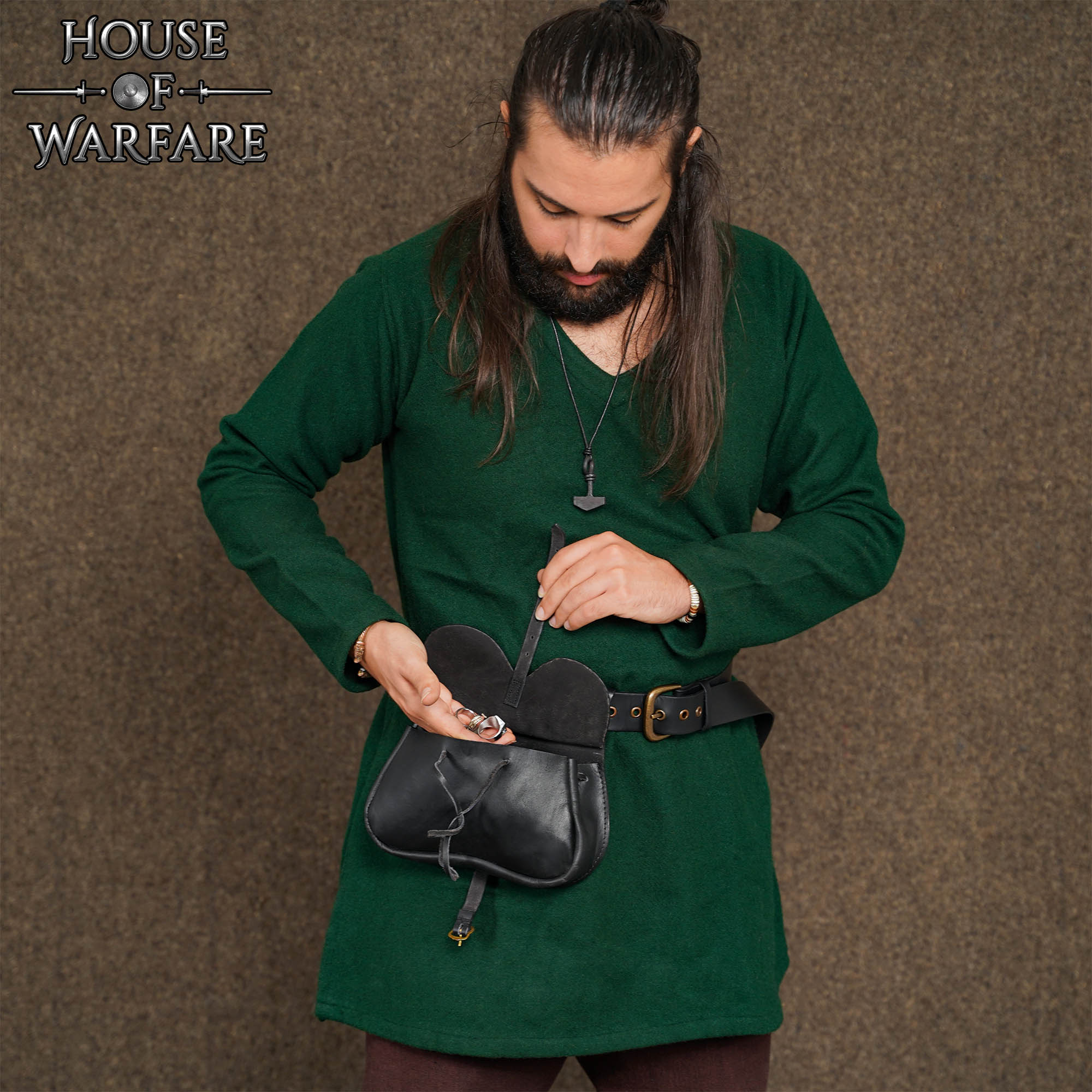 Riñonera Medieval Tardía de Cuero Auténtico - Imagen 7